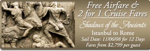 Free Airfare & 2 for 1 Cruise Fares