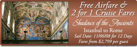 Free Airfare & 2 for 1 Cruise Fares