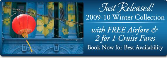 Just Released - 2009 - 2010 Winter Collection of Sailings with Free Airfare & 2 for 1 Cruise Fares