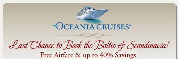 Last Chance to Book the Baltic & Scandinavia!