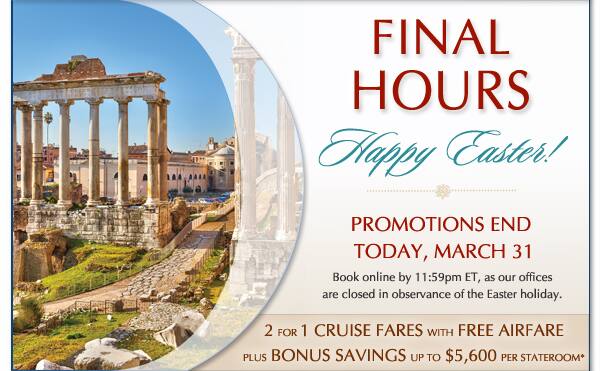 Final Hours | Promotions End March 31