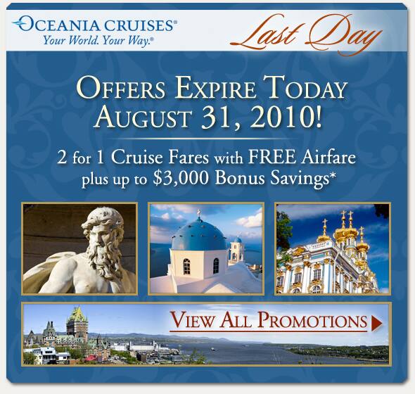 Oceania Cruises Promotions