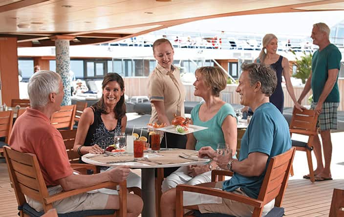 Waves Grill Guests on Oceania Cruises