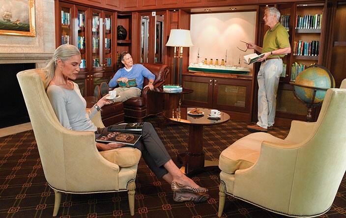 Library on board Marina &amp; Riviera
