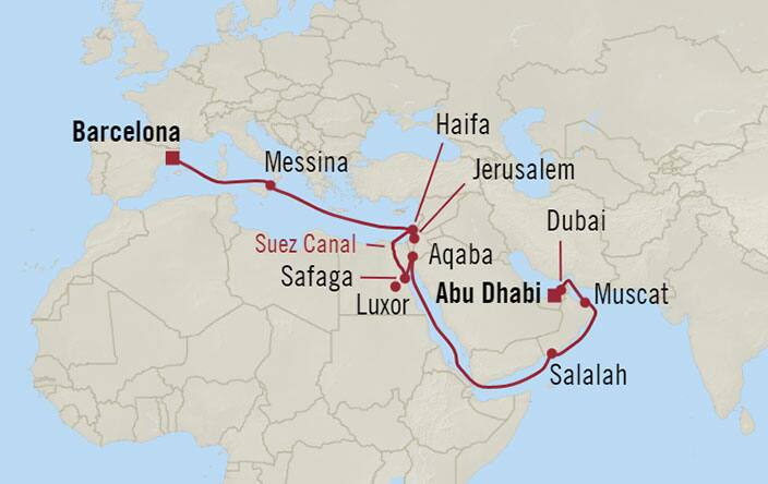 オーシャニア クルーズ Days From Barcelona Spain To Abu Dhabi United Arab Emirates オーシャニア クルーズ Days From Barcelona Spain To Abu Dhabi United Arab Emirates