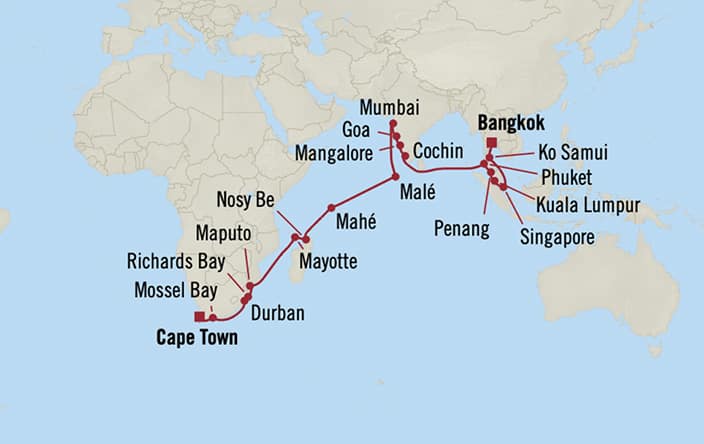 Kuala Lumpur to Cape Town Flight Time