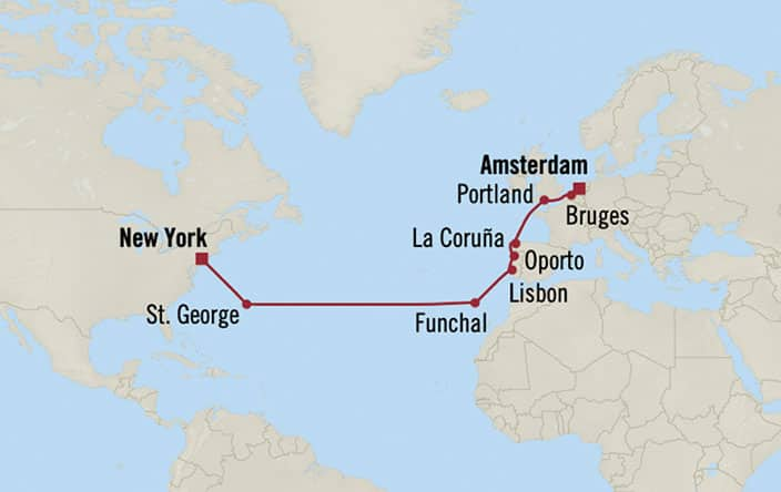 cruise from new york to amsterdam