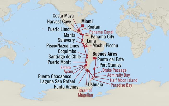 cruise from florida to argentina