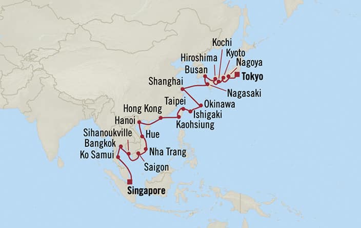 singapore to tokyo cruise 2023