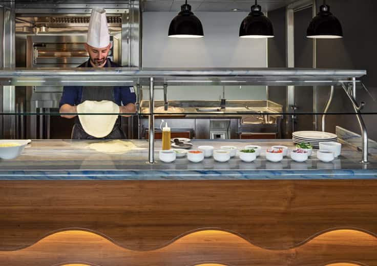 Waves Grill aboard Oceania Aurelia