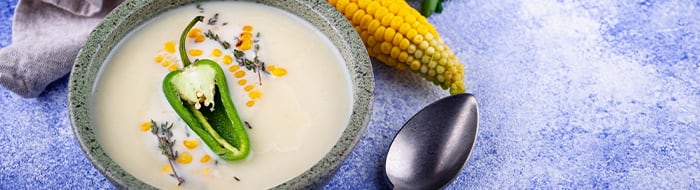 Creamy Corn & Poblano Chowder Recipe