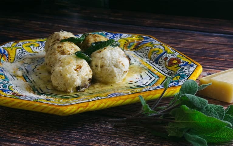 A Taste of Italy: Tuscan Gnudi in Sage Brown Butter Recipe