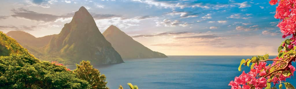 Sail to the southern Caribbean island of St. Lucia aboard an Oceania cruise ship.