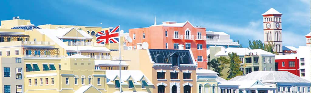 See the historic Downtown Hamilton area of Bermuda.