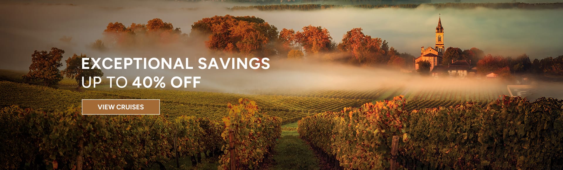 Oceania Cruises Exceptional Savings offer, up to 40% off cruises