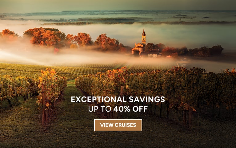 Oceania Cruises Exceptional Savings offer, up to 40% off cruises