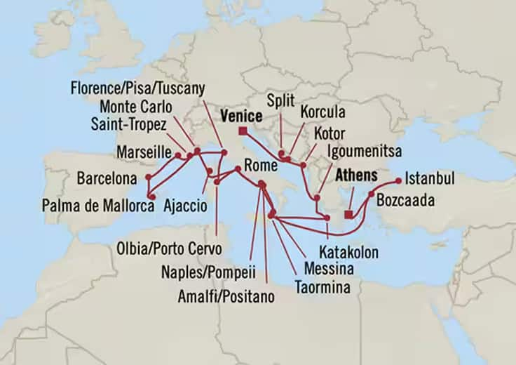 mediterranean cruises october 2024