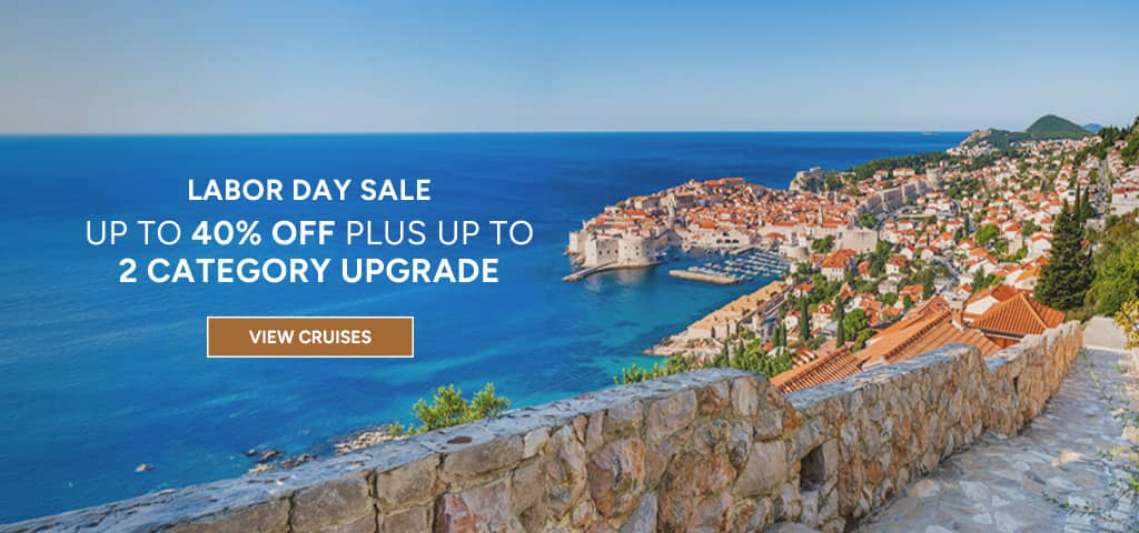 Oceania Cruises Labor Day Sale. Up to 40% off plus up to a 2 category upgrade.