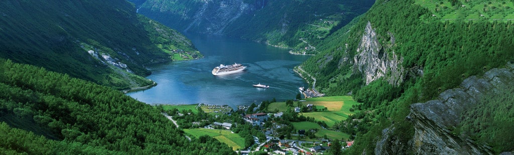 Book an Oceania Cruise to see the Norwegian coastline while on vacation.