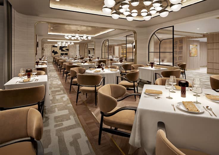 Toscana Restaurant on Oceania Sonata