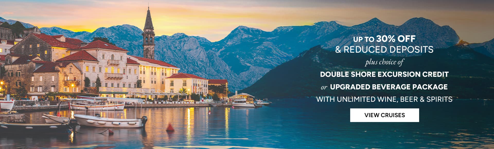 Oceania Cruises Upgrade Your Experience Offer, Cruises to Kotor, Montenegro