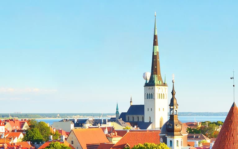 Tallinn Ariel View, Estonia
