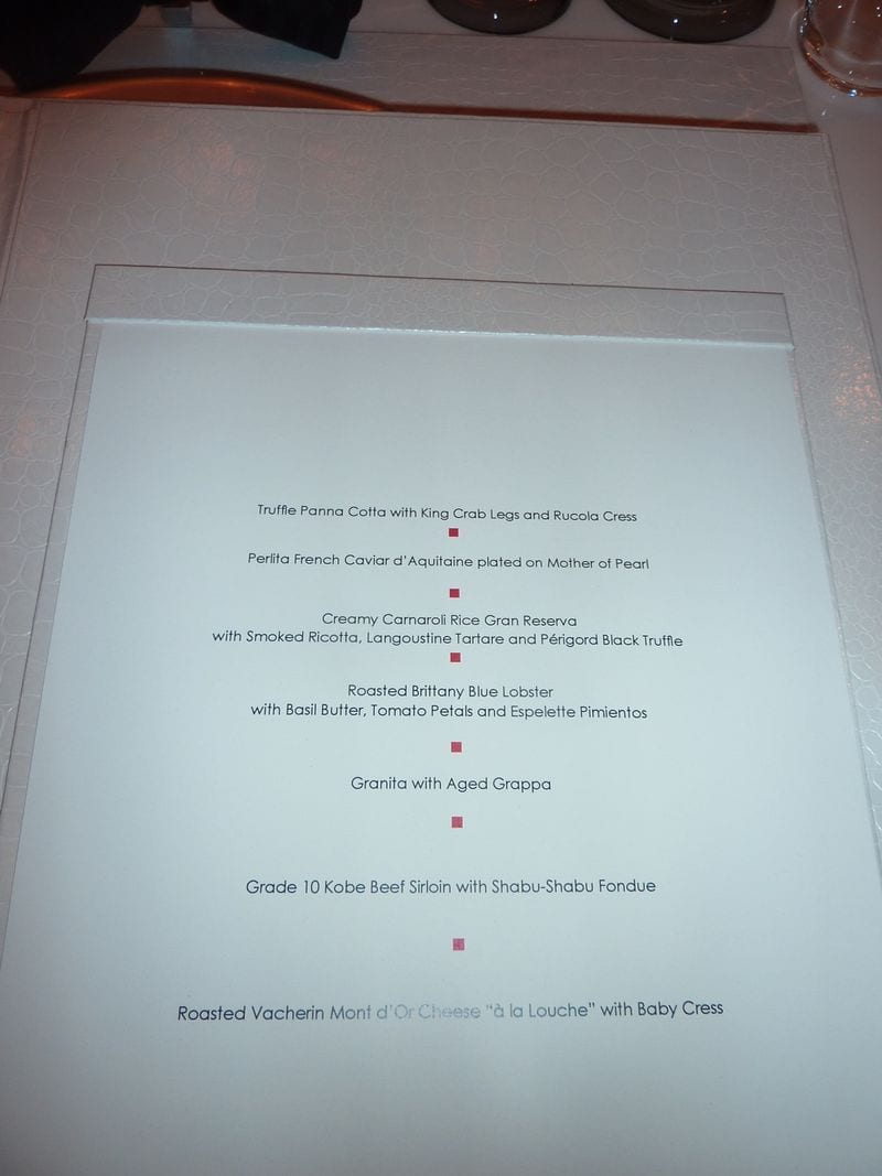 Privee Menu