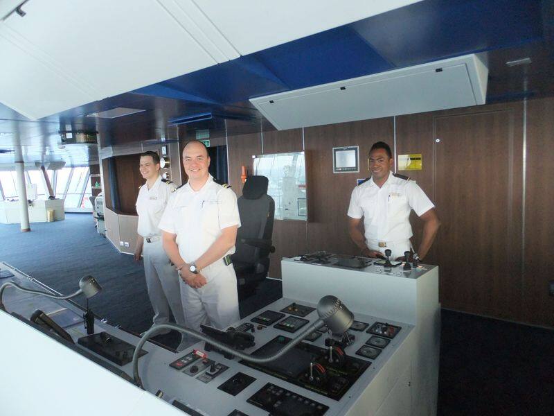 Officers on Bridge
