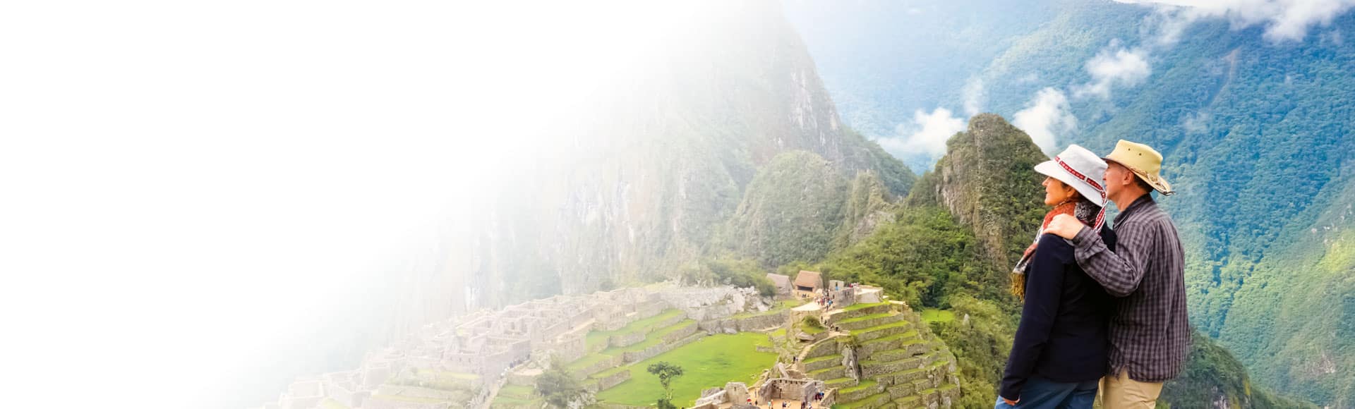 Couple Overlooking Machu Picchu