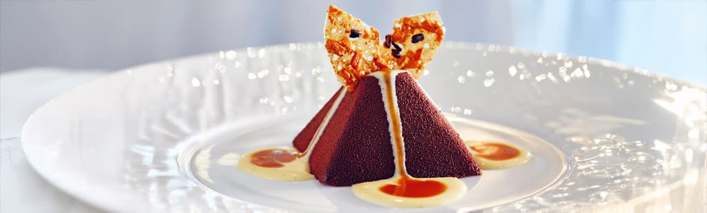 Experience exquisite presentation and superior taste when quality ingredients are sourced for haute-cuisine aboard Oceania Cruises.