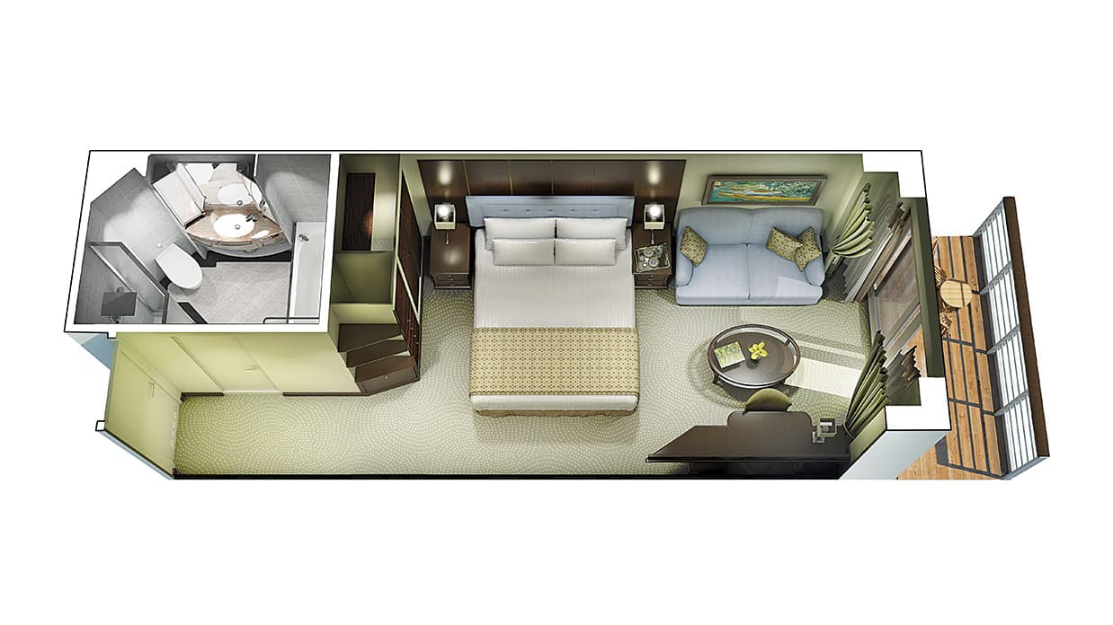 Marina Veranda Stateroom Diagram