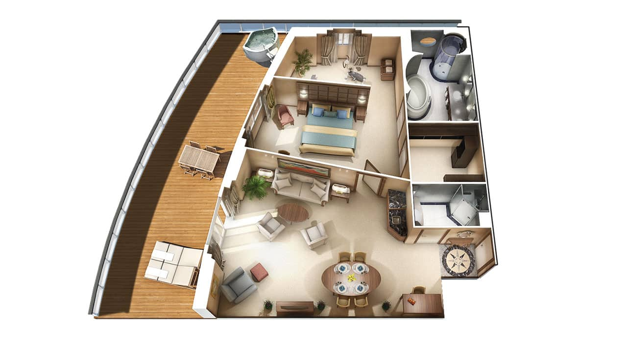 Marina's Vista Suite Diagram