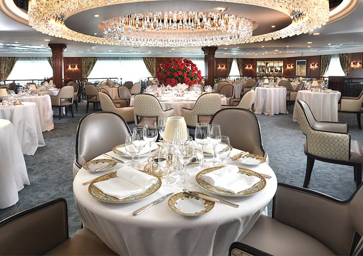 The Grand Dining Room on board Regatta