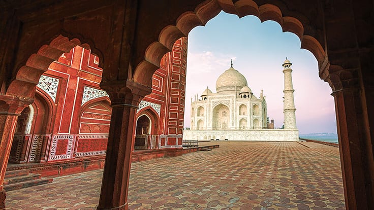 land programs in india, taj mahal