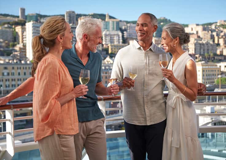 Friends onboard Oceania Cruises